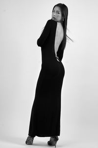 THE LEOPARD LOW BACK MAXI DRESS