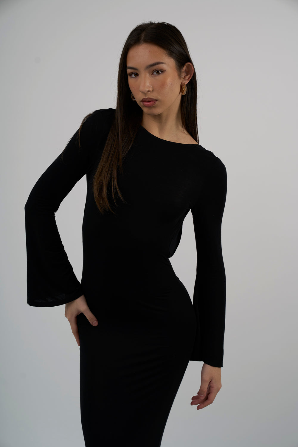 THE LEOPARD LOW BACK MAXI DRESS