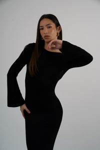 THE LEOPARD LOW BACK MAXI DRESS