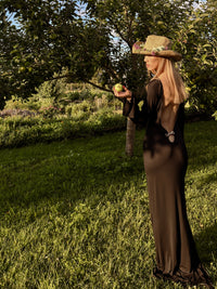 THE LEOPARD LOW BACK MAXI DRESS