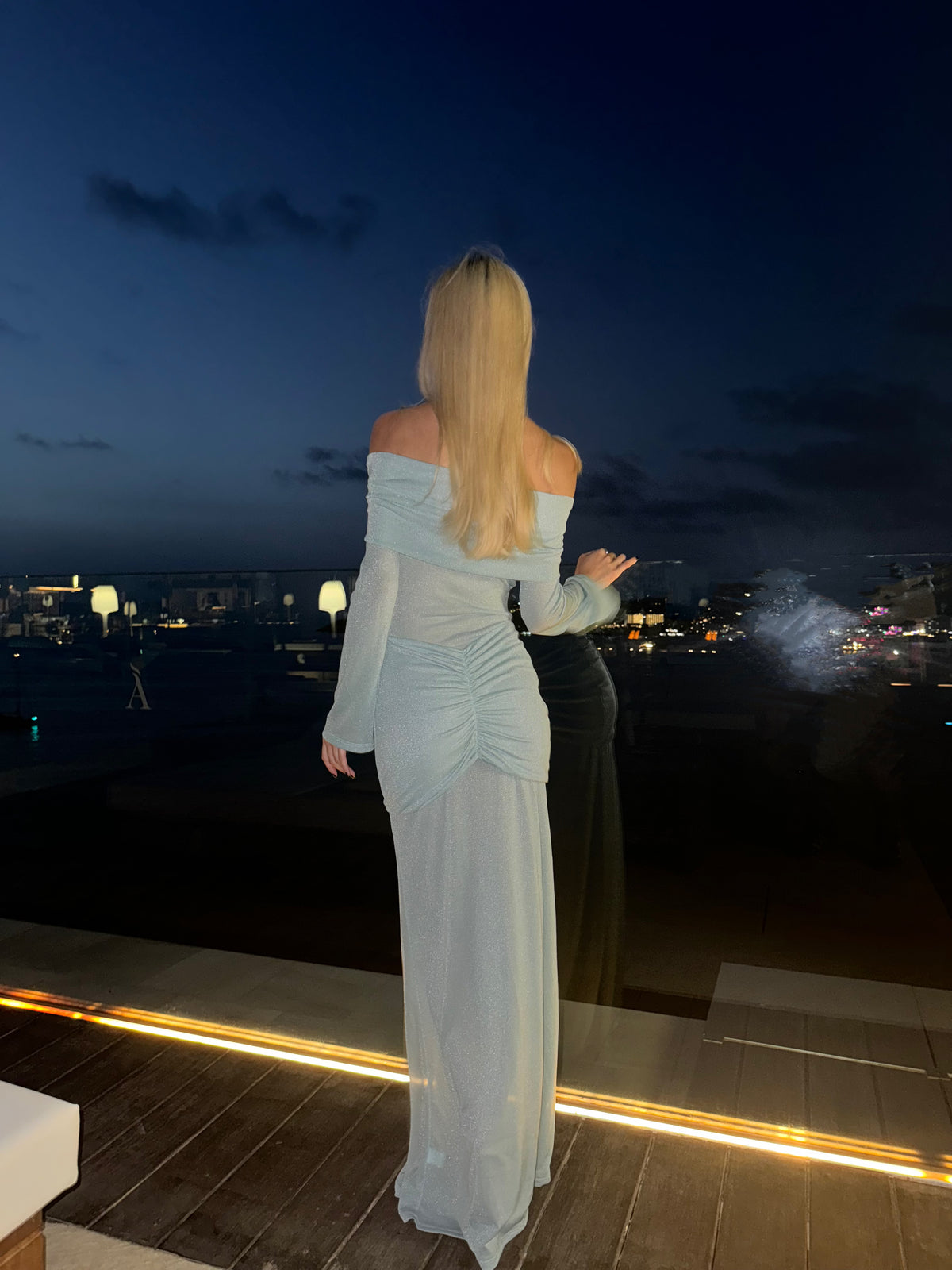 THE BLUE MERMAID DRESS