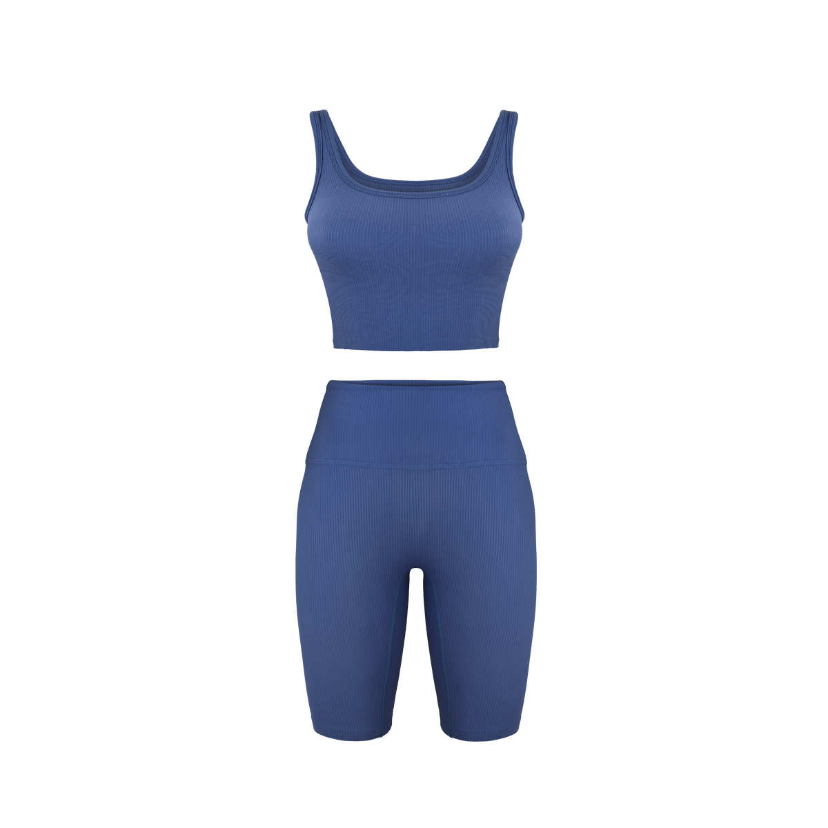 'On The Go' Box Cut Tank - BLUE