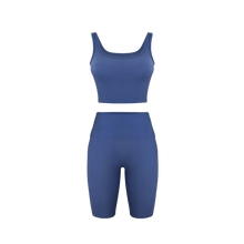 Load image into Gallery viewer, &#39;On The Go&#39; High Rise Shorts - BLUE
