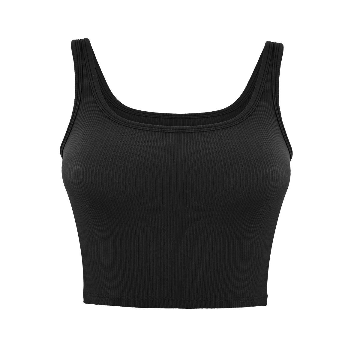 'On The Go' Box Cut Tank - BLACK