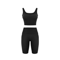 'On The Go' Box Cut Tank - BLACK