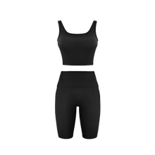 Load image into Gallery viewer, &#39;On The Go&#39; Box Cut Tank - BLACK
