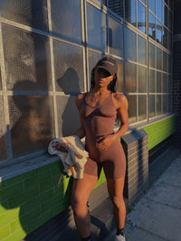 The 'B' Bodysuit - BROWN